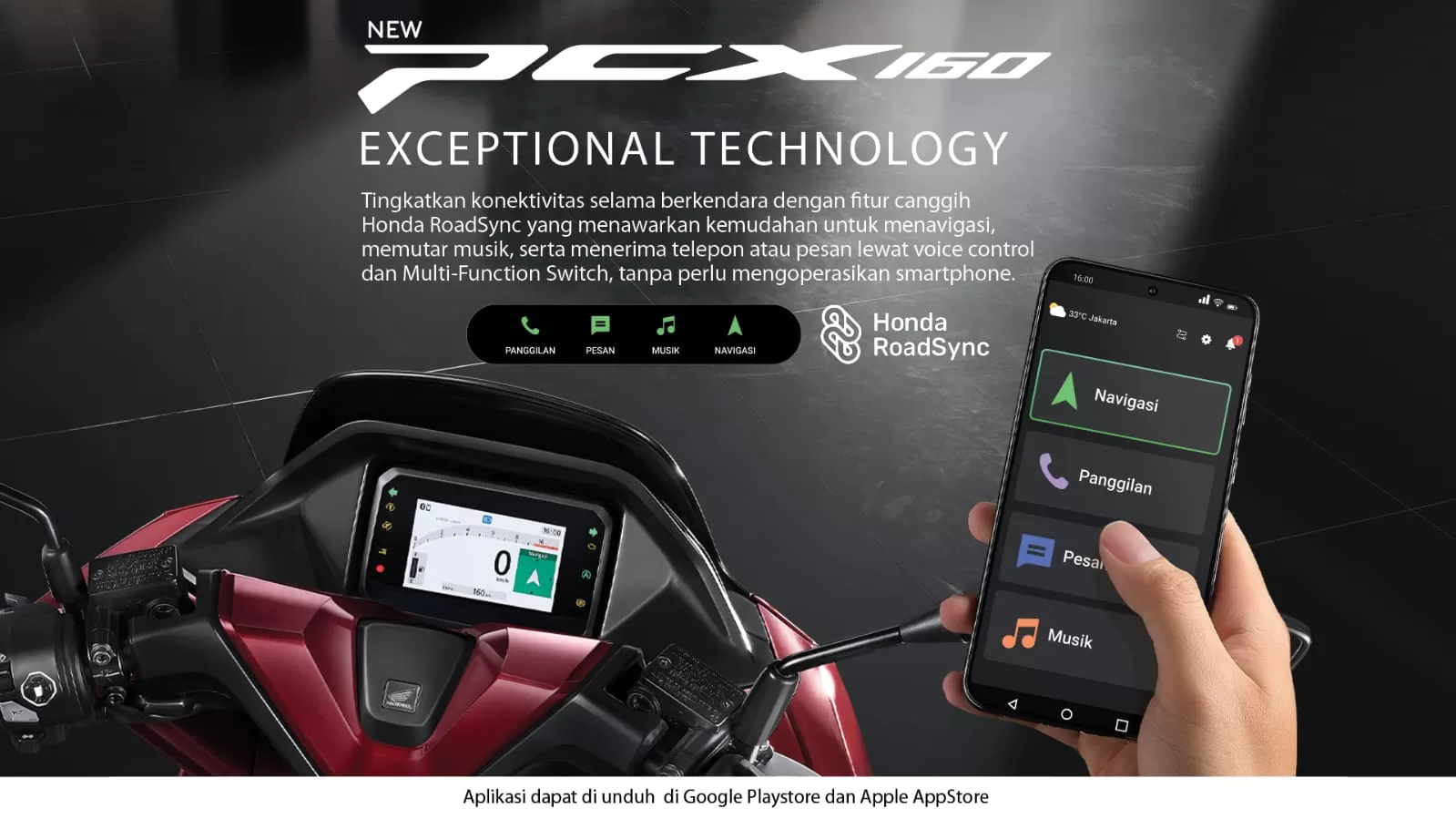Honda PCX RoadSync Tawarkan Koneksi Penuh Digital