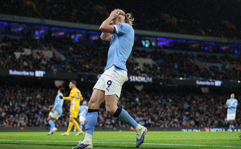 Erling Haaland Frustrasi Golnya Gagal Bawa City Menang